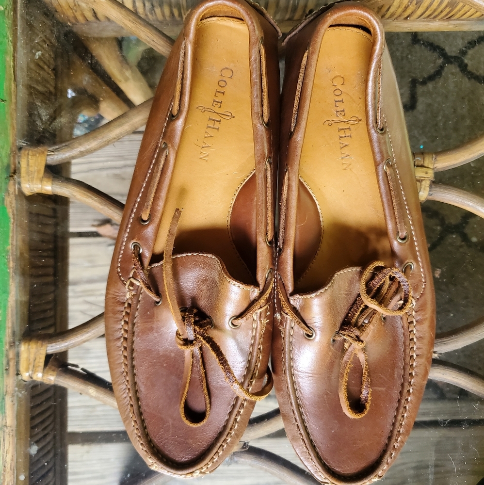 Cole Haan Mens Loafers Sz 10 Lace-Up